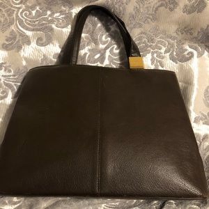 AUTHENTIC BURBERRY CALF SKIN LEATHER MEDIUM HANDBAG